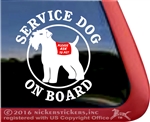 Wheaten Terrier Dog Car Truck RV Window Decal Sticker