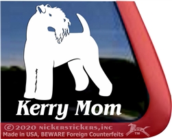 Kerry Blue Terrier Dog Car Truck RV Window Decal Sticker