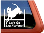 Italian Greyhound Agility Dog Window Decal