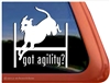 Italian Greyhound Agility Dog Window Decal