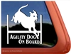 Italian Greyhound Agility Dog Window Decal