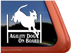 Italian Greyhound Agility Dog Window Decal