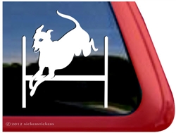 Italian Greyhound Agility Dog Window Decal