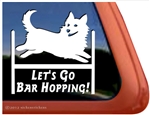 Swedish Vallhund Agility Dog Window Decal