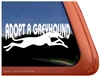 Adopt a Greyhound Dog iPad Car Truck RV Window Decal Sticker