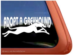 Adopt a Greyhound Dog iPad Car Truck RV Window Decal Sticker