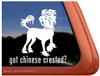 Chinese Crested Window Decal