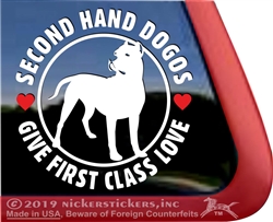 Dogo Dog Dogo Argentino Dog Car Truck RV Window Decal Sticker