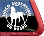 Dogo Dog Dogo Argentino Dog Car Truck RV Window Decal Sticker