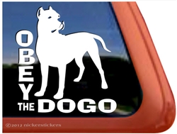 Dogo Argentino Window Decal