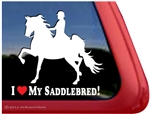 Saddlebred Horse Trailer Window Decal