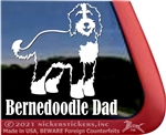 Bernedoodle Dog Window Decal