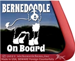 Bernedoodle Dog Window Decal