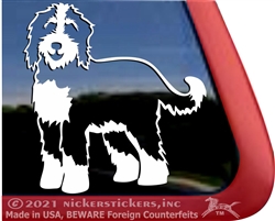 Custom Bernedoodle Dog Car Truck RV Window Decal Sticker