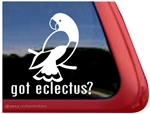 Eclectus Parrot Window Decal