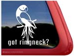 Ringneck Parrot Window Decal
