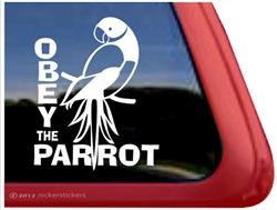 Ringneck Parrot Window Decal