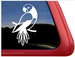 Custom Masked Parrot Bird Car Truck RV Window Decal Sticker