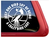 Masked Parrot Window Decal