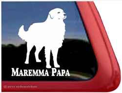 Maremma Sheepdog Car Truck RV Window Decal Sticker