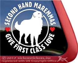 Maremma Sheepdog Car Truck RV Window Decal Sticker