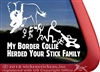 Border Collie Dog Car Truck RV Window Decal Sticker