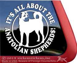 Anatolian Shepherd Guard Dog Window Decal