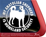 Anatolian Shepherd Guard Dog Window Decal