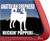 Anatolian Shepherd Guard Dog Window Decal