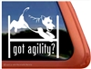 Fox Terrier Agility Window Decal