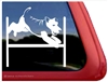 Fox Terrier Agility Window Decal