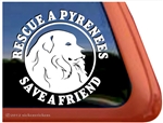 Great Pyrenees Window Decal