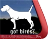 German Wirehair Pointer Gun Dog Window Decal Sticker