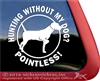 German Wirehair Pointer Gun Dog Window Decal Sticker
