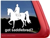 Saddlebred Horse Trailer Window Decal