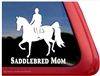 Saddlebred Horse Trailer Window Decal