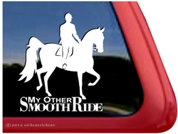 Saddlebred Horse Trailer Window Decal