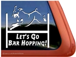 Doberman Agility Dog Window Decal