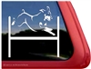 Doberman Agility Dog Window Decal