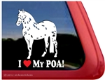 Pony of the Americas Window Decal