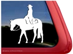 Western Pleasure Horse Trailer Window Decal