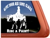 American Paint Rider Window Decal