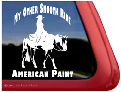 American Paint Rider Window Decal