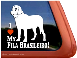 Fila Brasilerio Window Decal