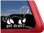 Shire Horse Trailer Window Decal