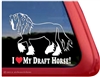 Shire Horse Trailer Window Decal