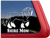 Shire Horse Trailer Window Decal