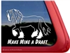 Shire Horse Trailer Window Decal