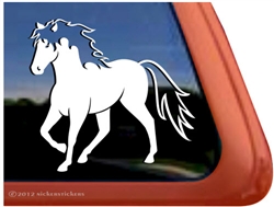 Gaited Horse Trailer Window Decal