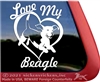 Beagle Window Decal